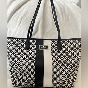 Kate Spade Penn Place Black & White Tote